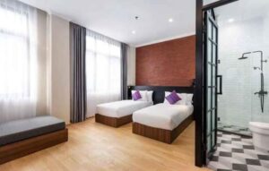 Salah satu kamar hotel yang disediakan untuk korban banjir dan tanah longsot