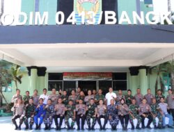 Perkokoh Sinergitas TNI POLRI, Polresta Pangkalpinang bersama Kodim 0413/ Bangka Gelar Halal Bihalal