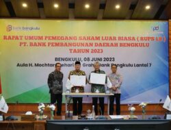 Hasil RUPSLB, Direktur Kepatuhan Bank Bengkulu Ditunjuk Jadi Plt. Direktur Utama Bank Bengkulu