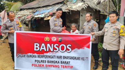 Tokoh Masyarakat Kabupaten Bangka Barat Apresiasi Kegiatan Bansos Bantu Masyarakat Yang Kurang Mampu