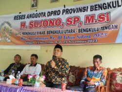 Dalam Reses Anggota DPRD Prov Bengkulu Sujono,Warga Taba Padang Usulkan Asuransi Hewan Dan Bank Ternak